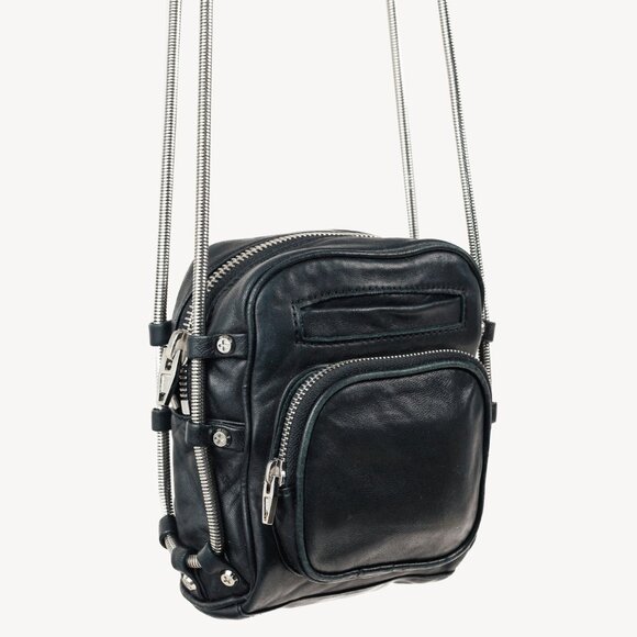 Alexander Wang Mini Brenda Black Leather Crossbody Bag - Picture 2 of 10